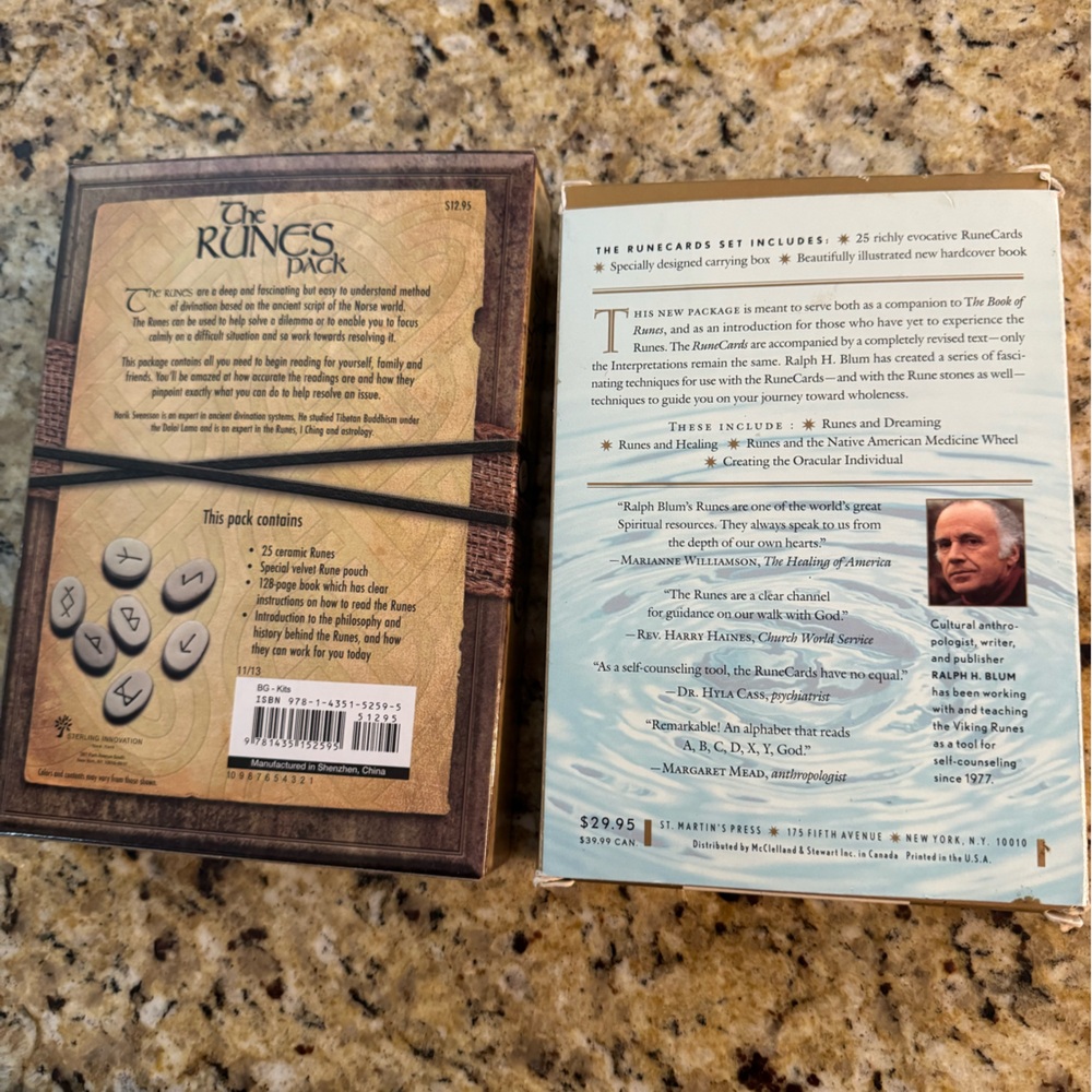 The Runes Pack with Stones and The Cards Book - Picture 2 of 6